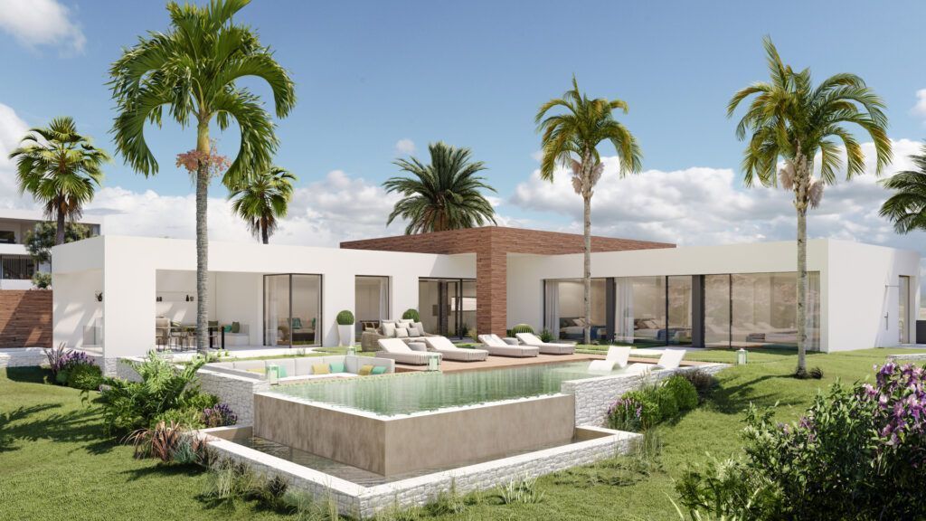ARFV2185    Projekt für Designer-Villa mit privilegierter Aussicht in Altos de los Monteros in Marbella