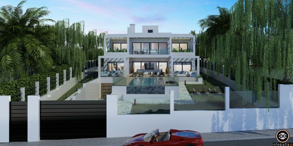 Modern Luxury villa in beach location for sale in Elviria in Marbella