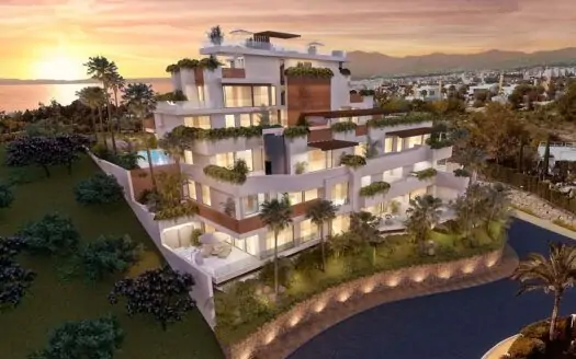 Neubauprojekt für moderne Luxuswohnungen zum Verkauf in Toplage in Rio Real in Marbella