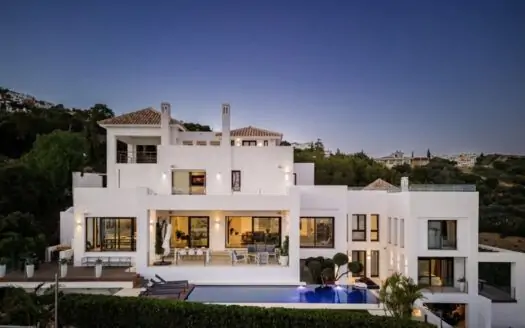 Modern villa with panoramic sea views